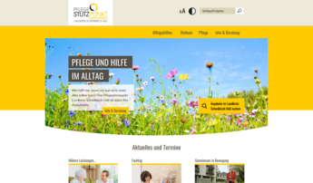 Startseite von der Homepage