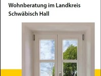 Zu sehen ist das Titelblatt des Informationsflyers der Wohnberatung im Landkreis Schwäbisch Hall.